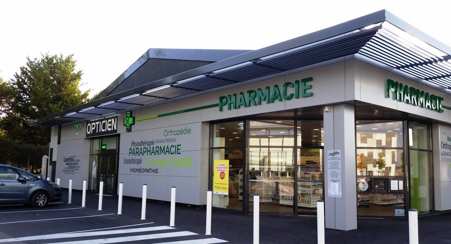 Réalisation d'une grande surface à l’enseigne « Bi1 » avec RETAIL 5 boutiques avec pharmacie à Aillant sur Tholon dans l'Yonne (89)