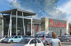Construction centre commercial AUCHAN & galerie marchande 10 boutiques (77)